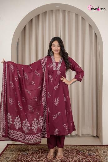 Dveeja leela 3pcs wholesale party wear kurti